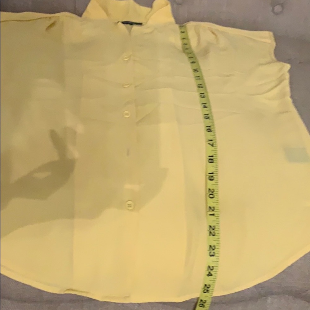 Yellow button front blouse - Picture 5 of 5